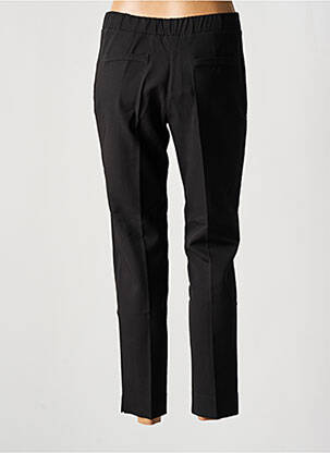 Pantalon slim talie elastică mărime normală negru TELMAIL femeie