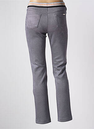 Pantalon slim talie elastică mărime normală gri WALTRON femeie