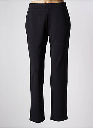 Pantalon slim talie elastică mărime normală negru TELMAIL femeie