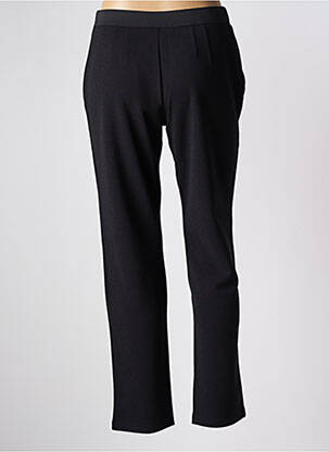 Pantalon slim talie elastică mărime normală negru TELMAIL femeie