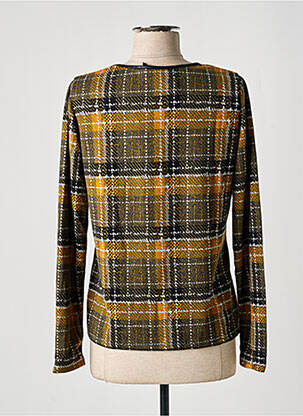 Pulover croială cambrată mâneci lungi galben TELMAIL femeie