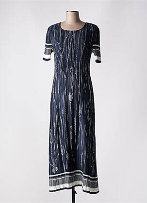 Rochie lungă albastru LEO & UGO femeie