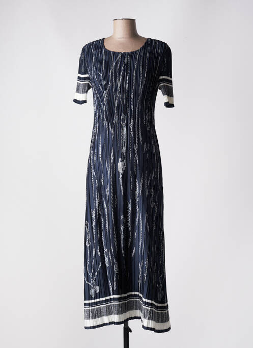 Rochie lungă albastru LEO & UGO femeie