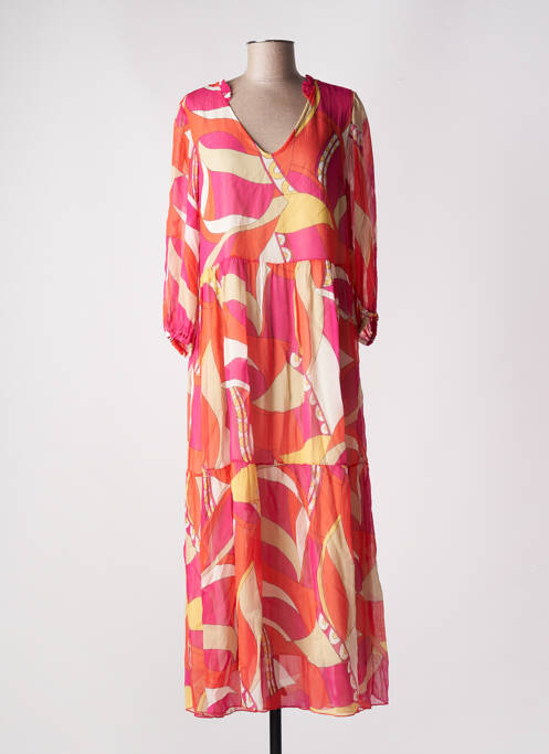 Rochie lungă roz MARIA BELLENTANI femeie