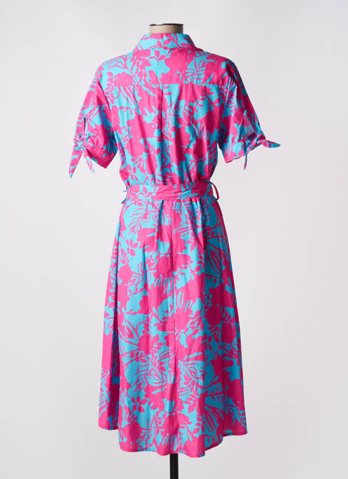 Rochie midi roz LEO & UGO femeie