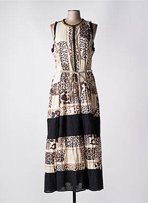 Rochie lungă maro FUEGO WOMAN femeie