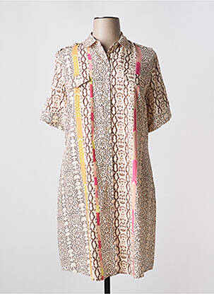 Rochie midi bej FUEGO WOMAN femeie