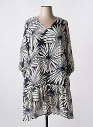 Rochie midi imprimeu floral mâneci 3/4 albastru MARIA BELLENTANI femeie