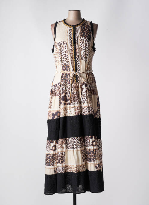 Rochie lungă maro FUEGO WOMAN femeie