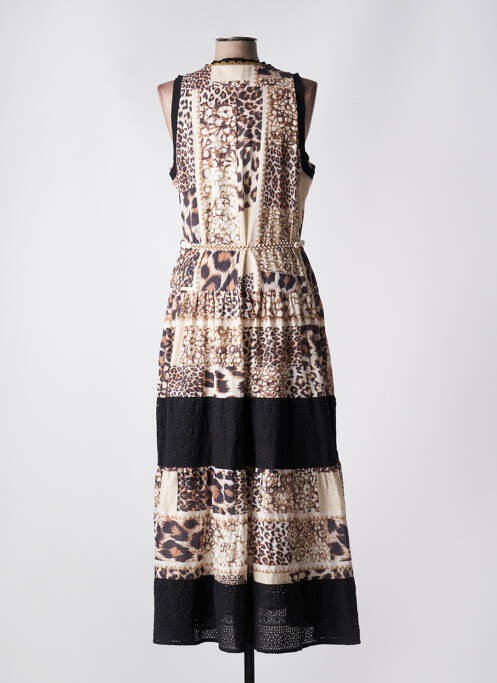 Rochie lungă maro FUEGO WOMAN femeie