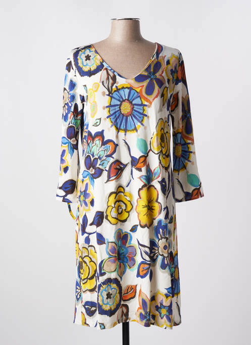 Rochie midi alb ELEONORA AMADEI femeie