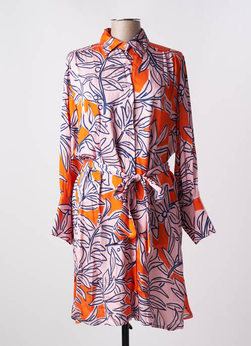 Rochie midi roz LEO & UGO femeie