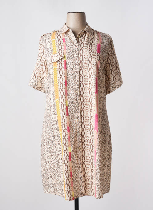 Rochie midi bej FUEGO WOMAN femeie