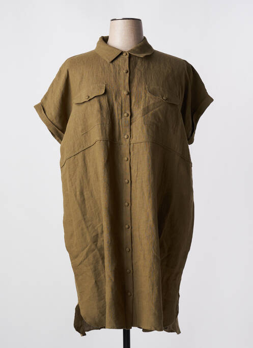 Rochie midi verde LEO & UGO femeie