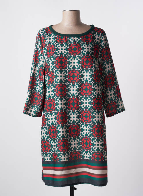 Rochie scurtă verde ELEONORA AMADEI femeie