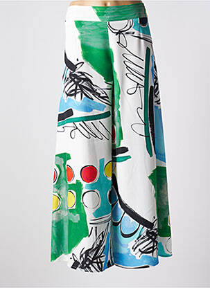 Pantalon larg alb INDIES femeie