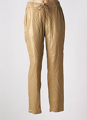 Pantalon drept auriu EVA KAYAN femeie