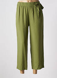 Pantalon 7/8 talie înaltă talie înaltă verde ELEONORA AMADEI femme