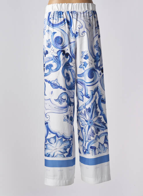 Pantalon larg alb LESLIE femeie