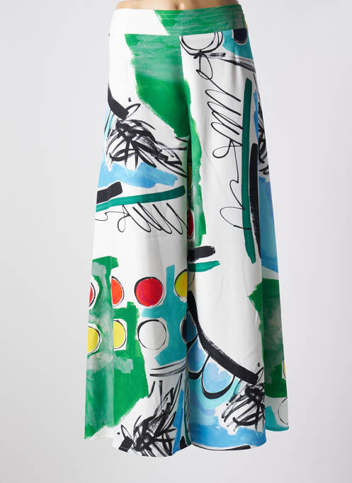 Pantalon larg alb INDIES femeie