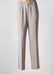 Pantalon drept țesătură crep talie înaltă bej QUATTRO femme