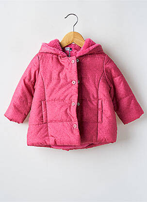 Geacă matlasată roz 3 POMMES fată