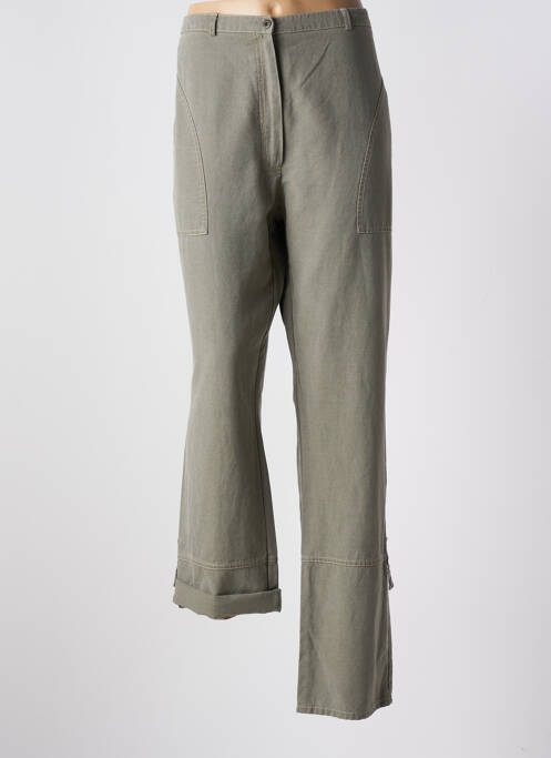 Pantalon drept verde QUATTROBARRADODICI femeie