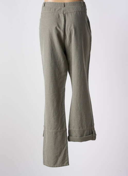 Pantalon drept verde QUATTROBARRADODICI femeie