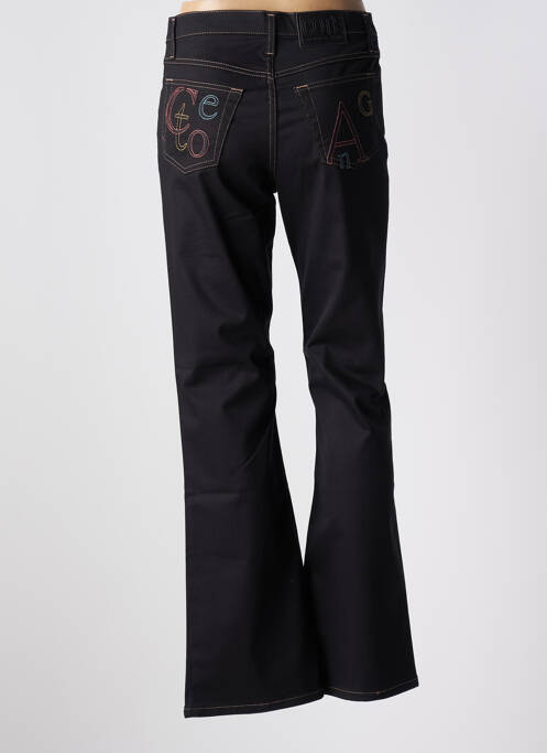 Blugi cu croială evazată negru COTE ANGLAISE femeie