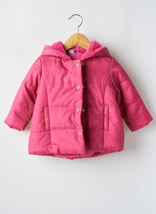 Geacă matlasată roz 3 POMMES fată