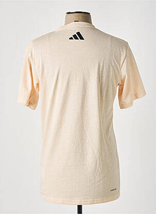 Tricou elasticitate mâneci scurte bej ADIDAS bărbat