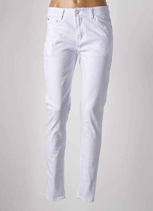 Pantalon slim alb KALISSON femeie