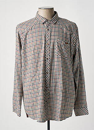 Cămașă cu mâneci lungi maro OAKS VALLEY bărbat