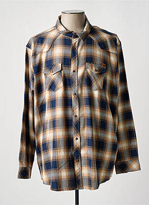 Cămașă cu mâneci lungi bej OAKS VALLEY bărbat