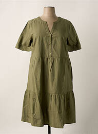 Rochie midi mâneci scurte mâneci scurte verde SHEEGO femme