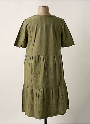 Rochie midi mâneci scurte mâneci scurte verde SHEEGO femeie
