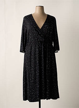 Rochie midi mâneci 3/4 mâneci 3/4 negru SHEEGO femeie
