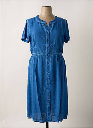 Rochie midi mâneci scurte mâneci scurte albastru SHEEGO femeie
