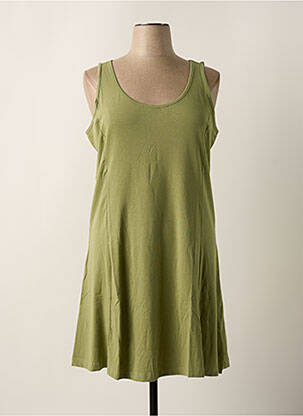 Rochie scurtă fără mâneci fără mâneci verde SHEEGO femeie
