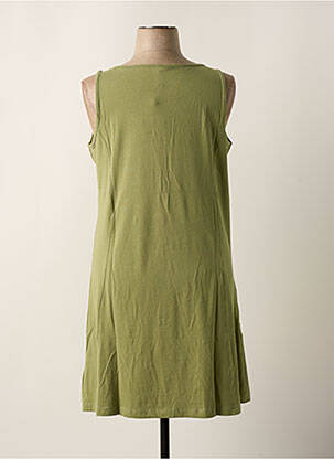 Rochie scurtă fără mâneci fără mâneci verde SHEEGO femeie