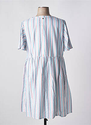 Rochie scurtă croială evazată mâneci scurte alb SHEEGO femeie