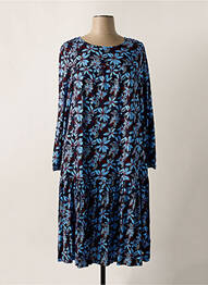 Rochie lungă mâneci lungi mâneci lungi albastru SHEEGO femme