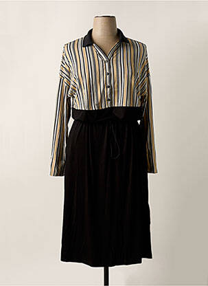 Rochie lungă mâneci lungi mâneci lungi negru SHEEGO femeie
