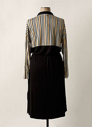 Rochie lungă mâneci lungi mâneci lungi negru SHEEGO femeie