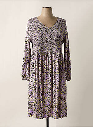 Rochie lungă mâneci lungi mâneci lungi violet SHEEGO femeie