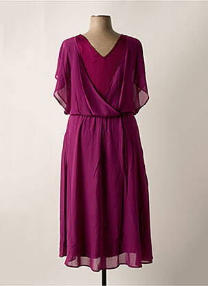 Rochie lungă mâneci scurte mâneci scurte violet SHEEGO femeie