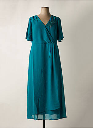 Rochie lungă mâneci scurte mâneci scurte verde SHEEGO femeie