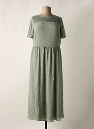 Rochie lungă mâneci scurte mâneci scurte verde SHEEGO femme