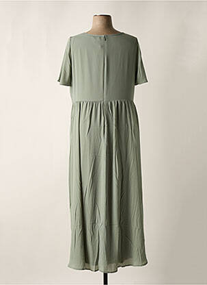 Rochie lungă mâneci scurte mâneci scurte verde SHEEGO femeie