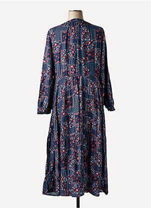 Rochie lungă mâneci lungi mâneci lungi albastru SHEEGO femeie